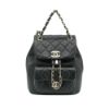 圖片 Chanel 展示品 Duma 菱格羊皮淡金釦後背包(AS2908-黑)