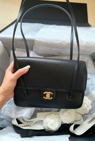 圖片 CHANEL 香奈兒人氣包「Preppy Coco」揹了這款就回不去～ 大號 22 cm 黑 