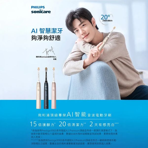 圖片 PHILIPS 飛利浦HX9996 Sonicare 9900 電動牙刷