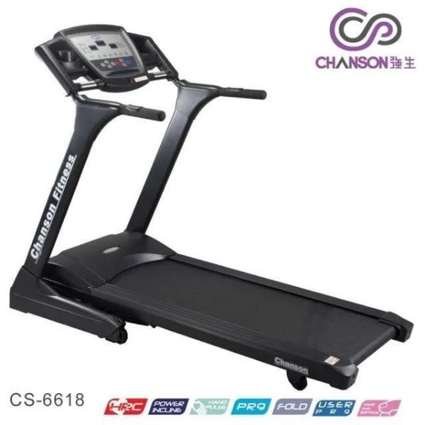 圖片 CHANSON 強生 黑炫風經典流線型電動跑步機 CS-6618