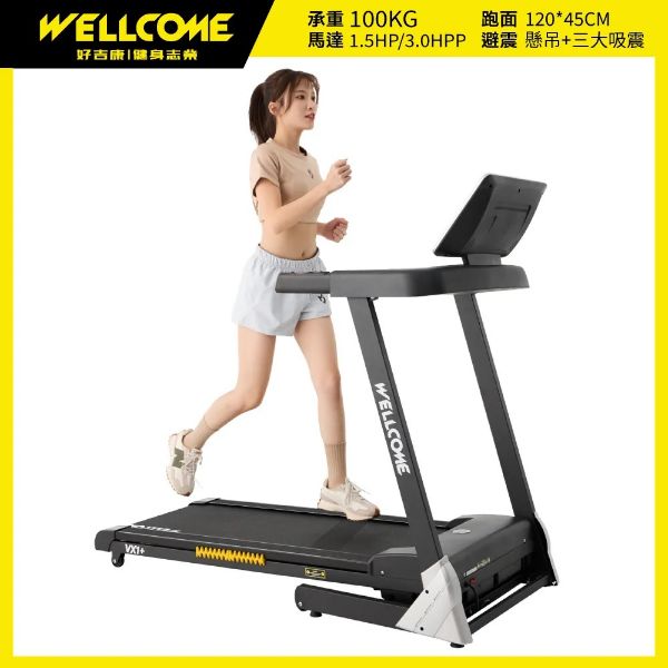 圖片 well-come 好吉康VX1PLUS 低噪節能電動跑步機
