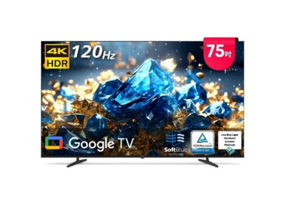 圖片 飛利浦 PHILIPS 75型4K Google 舒視藍顯示器+2.1聲道藍牙微型劇院 (組合價)