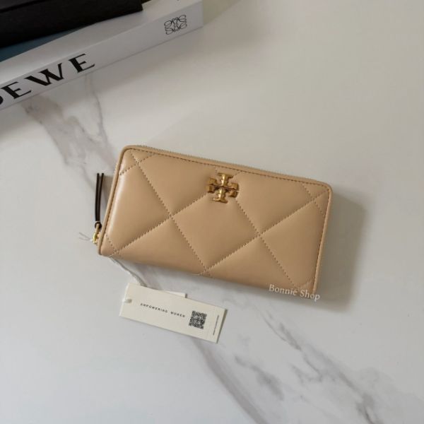 圖片 Tory Burch TB Kira 菱格紋拉鏈長夾