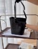 圖片 【CELINE】凱旋門皮革小號水桶包 黑色