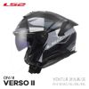圖片 LS2 OF618 VERSO II VENTUR 消光黑灰 亞洲版 公司貨 3/4罩 安全帽 彩繪