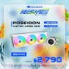 圖片 COUGAR 美洲獅 POSEIDON VISTEK ARGB 360 一體式 數位顯示 水冷散熱器 白色