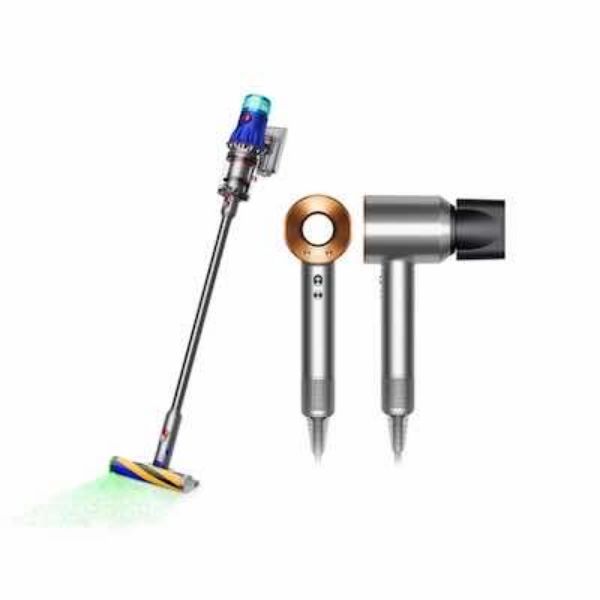圖片 dyson 戴森  V12 強勁智慧無線吸塵器 + HD08 吹風機 溫控 負離子