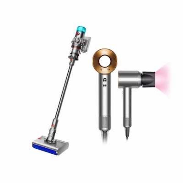 圖片 dyson 戴森  V12s SV49乾溼全能洗地吸塵器 + HD08 吹風機 溫控 負離子