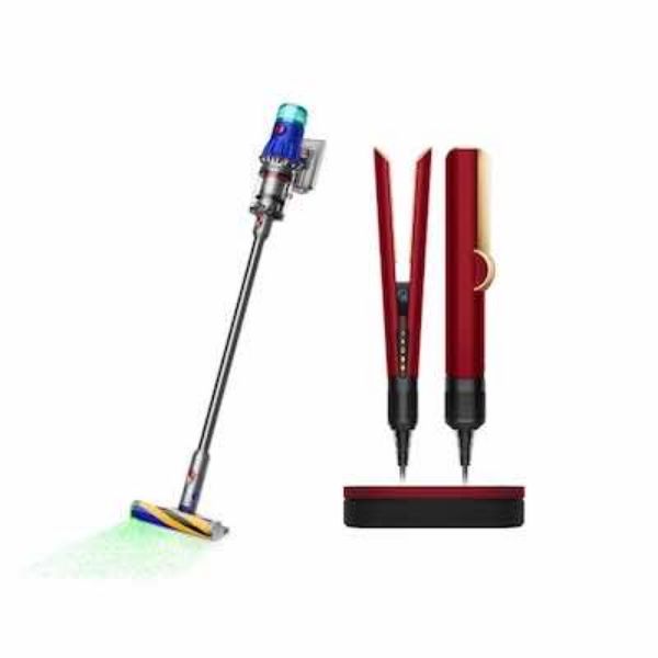 圖片 dyson 戴森  V12 SV46強勁輕量智慧吸塵器 + HT01二合一吹風直髮器 吹風機 離子夾