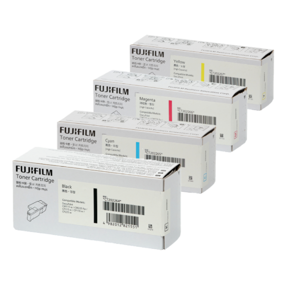 圖片 FUJIFILM 富士軟片 四色一組 原廠碳粉匣 CT202264/CT202265/CT202266/CT202267 適用CP115w/CP116w/CP225w/CM115w/CM225fw