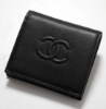 圖片 《我最便宜!全新正品》CHANEL 魚子醬紋皮革對折皮夾