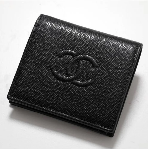 圖片 《我最便宜!全新正品》CHANEL 魚子醬紋皮革對折皮夾