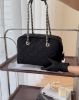 圖片 【PRADA】銀三角標菱格紋尼龍方型肩背包 黑色