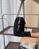 圖片 【PRADA】銀三角標菱格紋尼龍方型肩背包 黑色