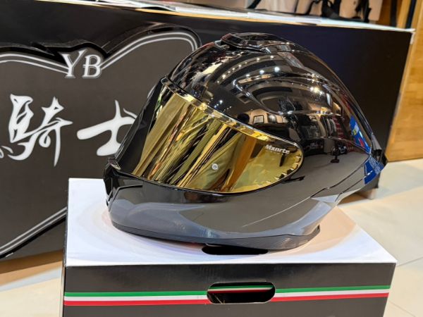 圖片 Mxnrte 邁星特 M611 素色 亮黑 贈電鍍片 全罩 安全帽 插扣 公司貨