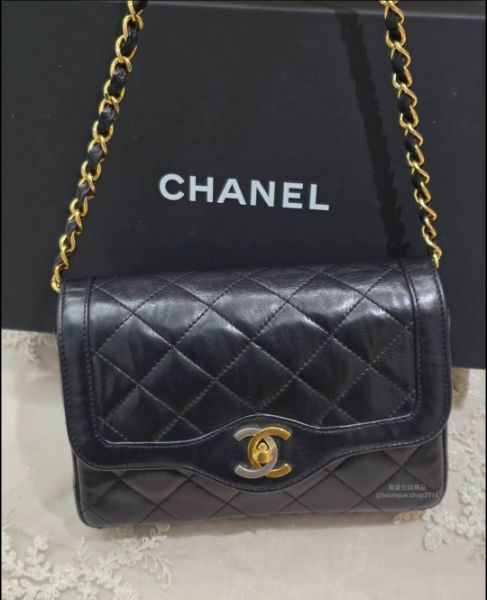 圖片 Chanel Vintage 巴黎限定版 19 公分 CF 鴛鴦釦