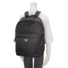 圖片 Prada 再生尼龍銀三角logo拉鍊雙肩後背包(2VZ034-黑)