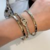 圖片 Chanel 淡金菱格紋c logo 帶鑽手鐲
