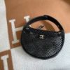 圖片 Chanel 25s黑金漁網呼拉圈