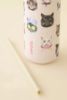 圖片 歐美限定 OWALA 🇺🇸 X UO "Cat Collage" 不鏽鋼保溫杯 粉色 淡粉 貓咪 貓貓 直飲杯 吸管杯 32oz 946ml /現貨