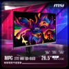 圖片 【MSI 微星】MPG 272URX QD-OLED｜電競平面螢幕(26.5"UHD 3840 x 2160)