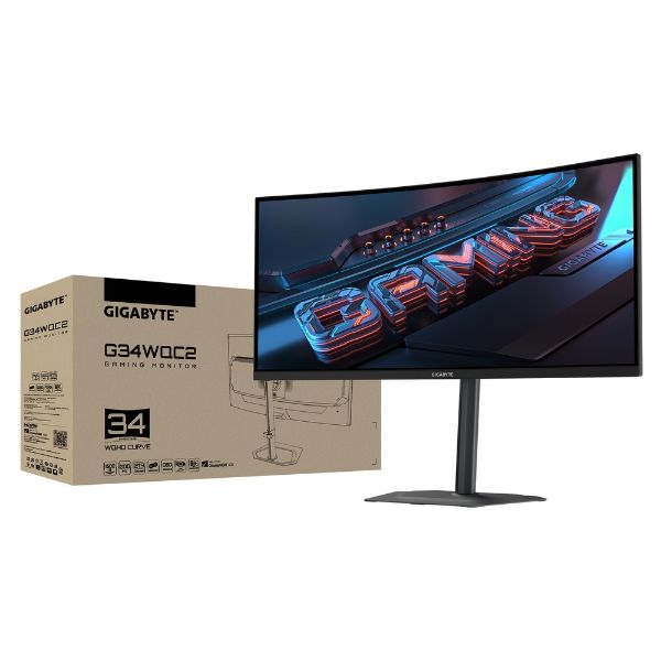 圖片 GIGABYTE 技嘉 G34WQC2 平面2K 電競螢幕