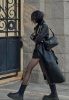 圖片 CHANEL 香奈兒 腋下 嬉皮hobo包 粗鏈條黑金牛皮  28*17*9 cm