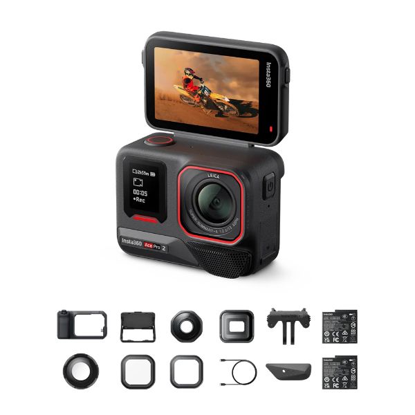 Insta360 Ace Pro 2 翻轉螢幕廣角運動相機-影像大師套裝 公司貨