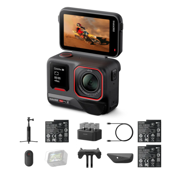 Insta360 Ace Pro 2 翻轉螢幕廣角運動相機(旗艦版本)-創作者套餐2.0 公司貨