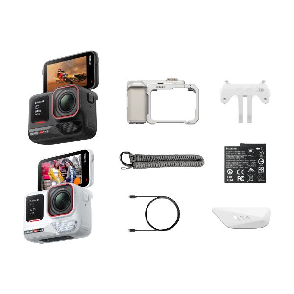 Insta360 Ace Pro 2 翻轉螢幕廣角運動相機(旗艦版本)-街拍套裝(兩色) 公司貨