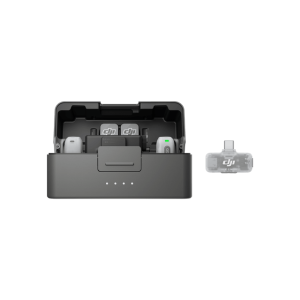 DJI Mic Mini 2 兩發一收充電盒加手機版接收器 原廠主圖