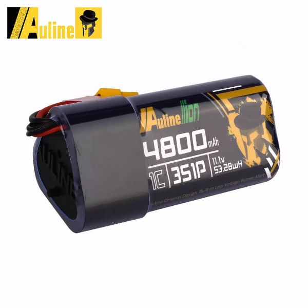 【Auline】大疆肥鯊穿越機眼鏡電池4800mAh 3S XT60低壓警報 供電線套組 googles2/3 適用
