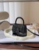 圖片 【BALENCIAGA】鱷魚紋迷你沙漏包 全黑