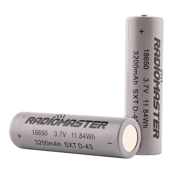【RadioMaster】18650 3200mAh 3.7V 電池 2 顆｜TX16S／Boxer／TX12／Pocket／MT12