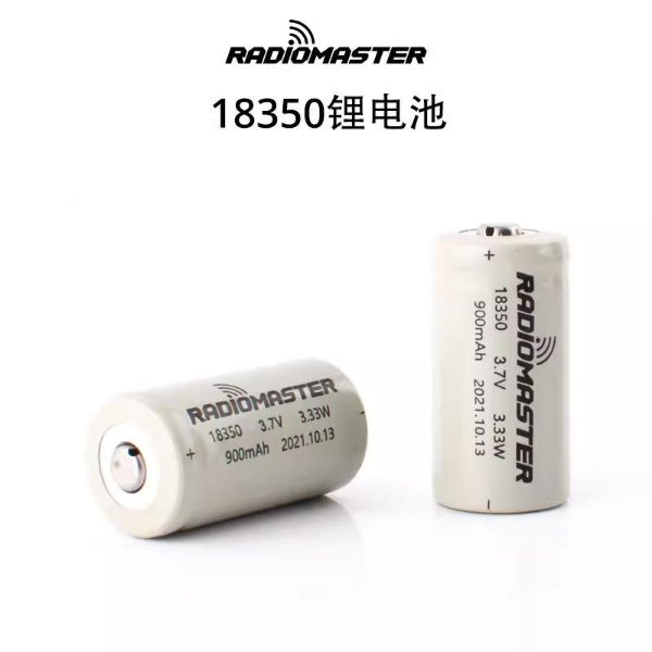 【RadioMaster】18350兩節鋰電池3.7V 900Mah ZORRO遙控器專用鋰電池 兩入