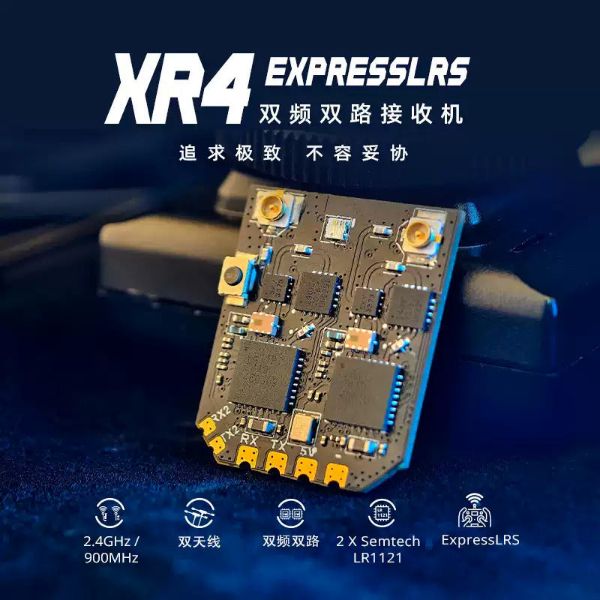【RadioMaster】XR4 Gemini Xrossband 雙頻 接收機 已停產