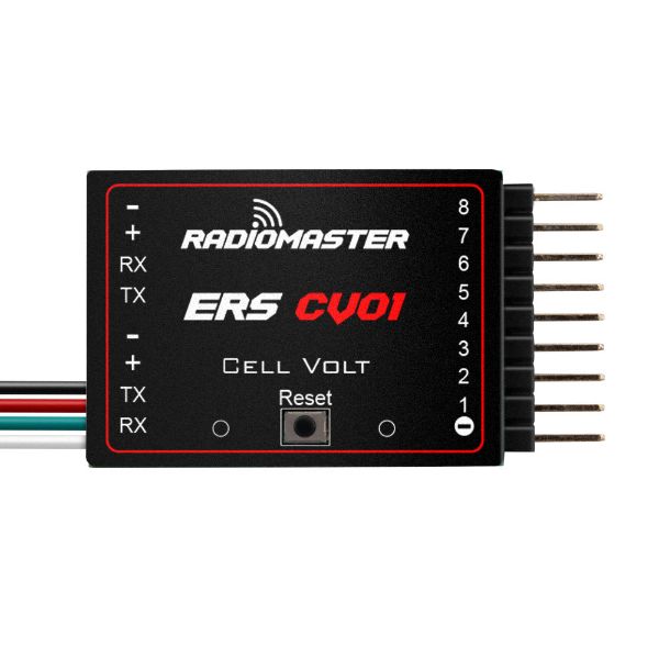 【RadioMaster】ERS‑CV01 單節電壓感測器｜ExpressLRS 遙測