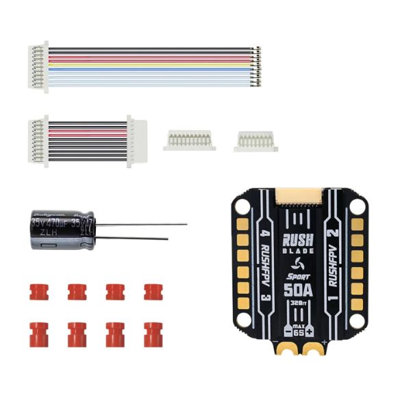 RUSHFPV BLADE刀鋒 50A Sport F4電調128K四合一ESC穿越機FPV花飛