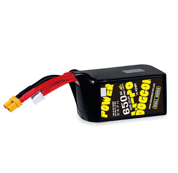 【DOGCOM大黃狗】650mAh 6S 22.2V 150C FPV lipo battery