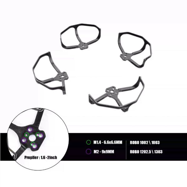 Flywoo 1.6-2寸 穿越機 通用 螺旋槳 保護圈 ( 4PCS )
