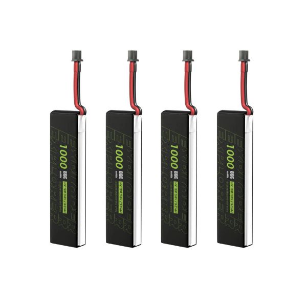 4PCS Explorer 1S 1000mAh 80C LiHV V2 A30 插頭