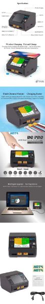 【HOTA】  D6 Pro AC/DC AC 200W DC 650W 15A雙通道智慧型充電器