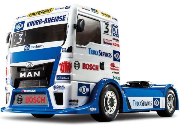 TAMIYA 田宮 1/14 MAN TGS 卡車賽車：Team Hahn Racing (TT-01 Type-E 底盤) 遙控組裝車 58632