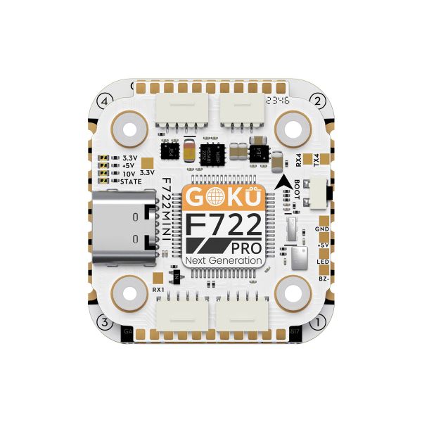 【Flywoo】GOKU F722 Pro Mini V2 45A 飛控電調套裝｜20×20・O4 隨插即用