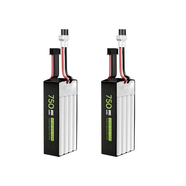 【Flywoo】Explorer 750mAh 4S LiHV 80C 電池 2 顆｜XT30UP
