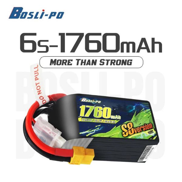 Boslipo S8 Version 1760mAh 160C 6S 穿越機電池 輕量長續航自由式首選