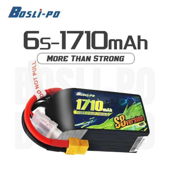 Boslipo S8 Version 1710mAh 160C 6S FPV無人機電池 高爆發極限圈速