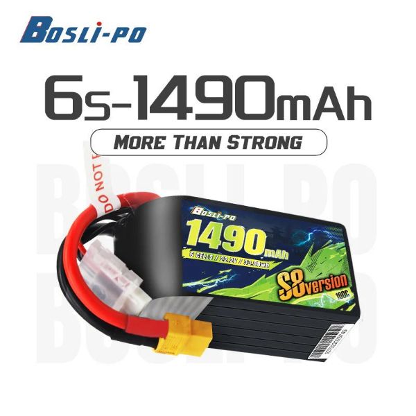 【BOSLIPO S8】1490mAh 6S 160C FPV電池 超輕量競速穿越機專用