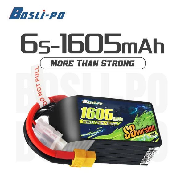 BOSLIPO S8 1605mAh 22.2V 160C FPV無人機電池 高爆發極限圈速