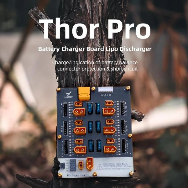 【HGLRC】Thor 六路 40A LiPo 並充板｜2–6S・XT60／XT30・放電功能
